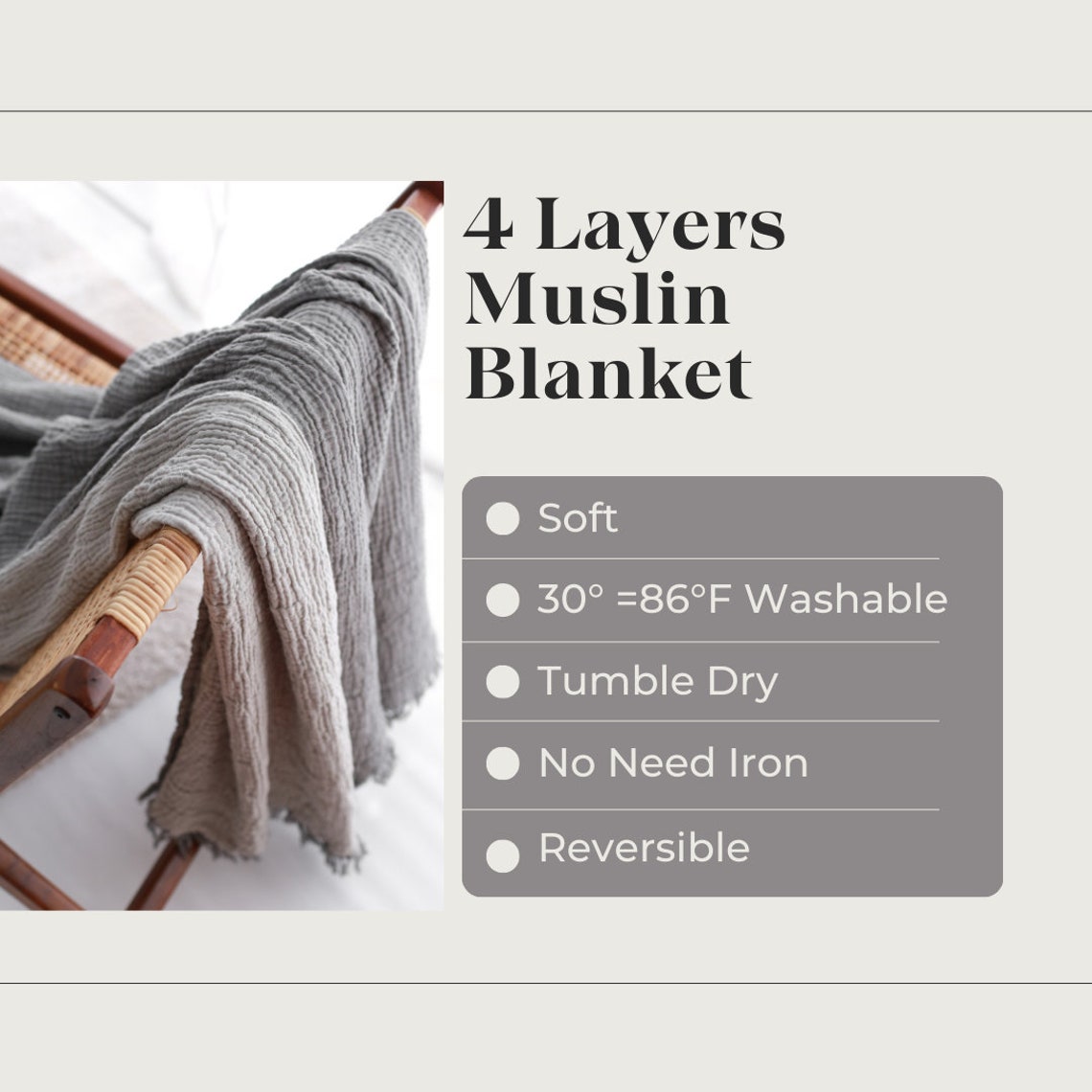 Softened Muslin Bedspread Queen, Gauze Muslin Throw Blanket, Oversize ...