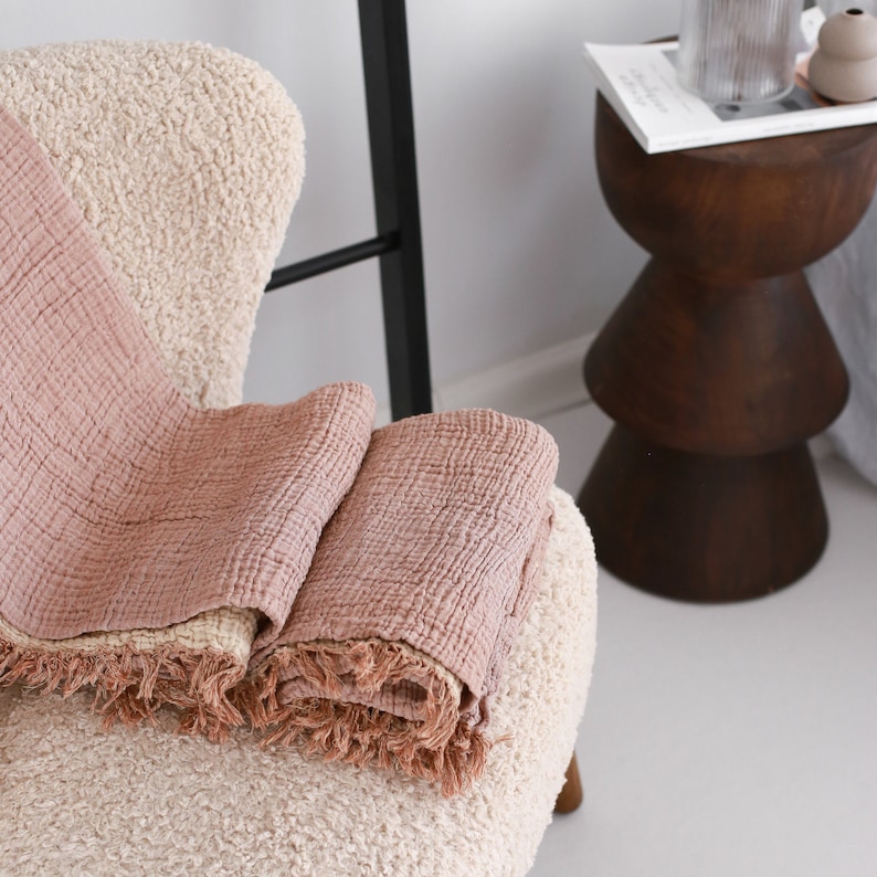 Soft Cotton Muslin Bedcover Queen Size Muslin Bedspread Etsy