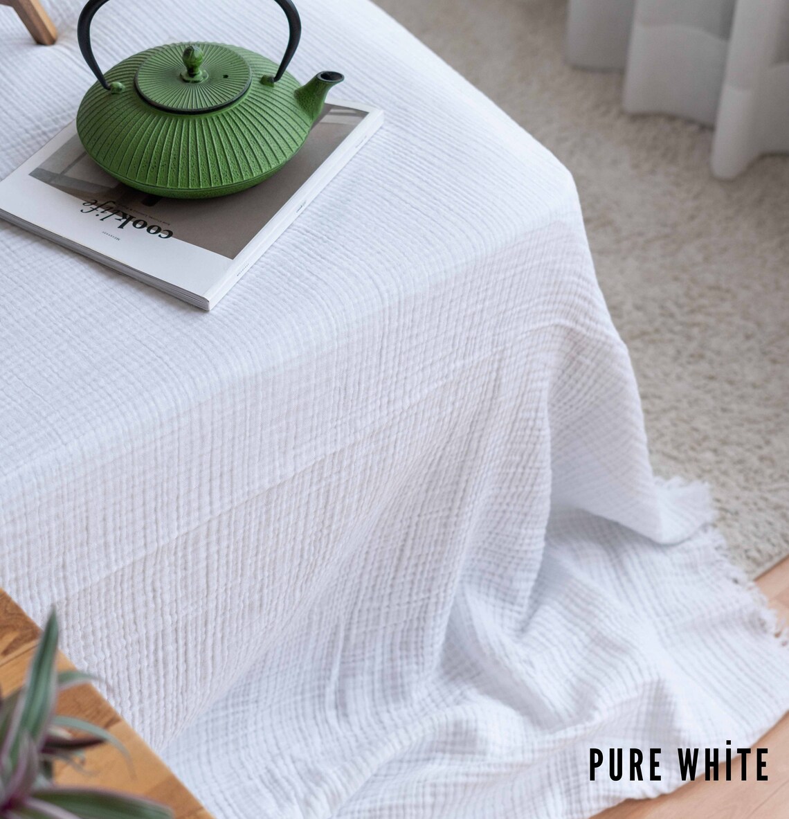 Soft Cotton Muslin Bedcover Queen Size Muslin Bedspread Etsy