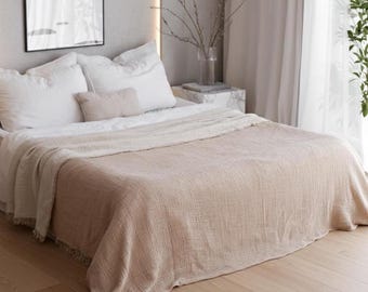 Tagesdecke aus Bio-Baumwolle, Musselin Decke