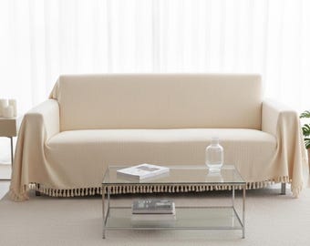 Bio-Sofabezug, weicher, großer Sofabezug, Baumwollbezug, Geschenkidee für Zuhause