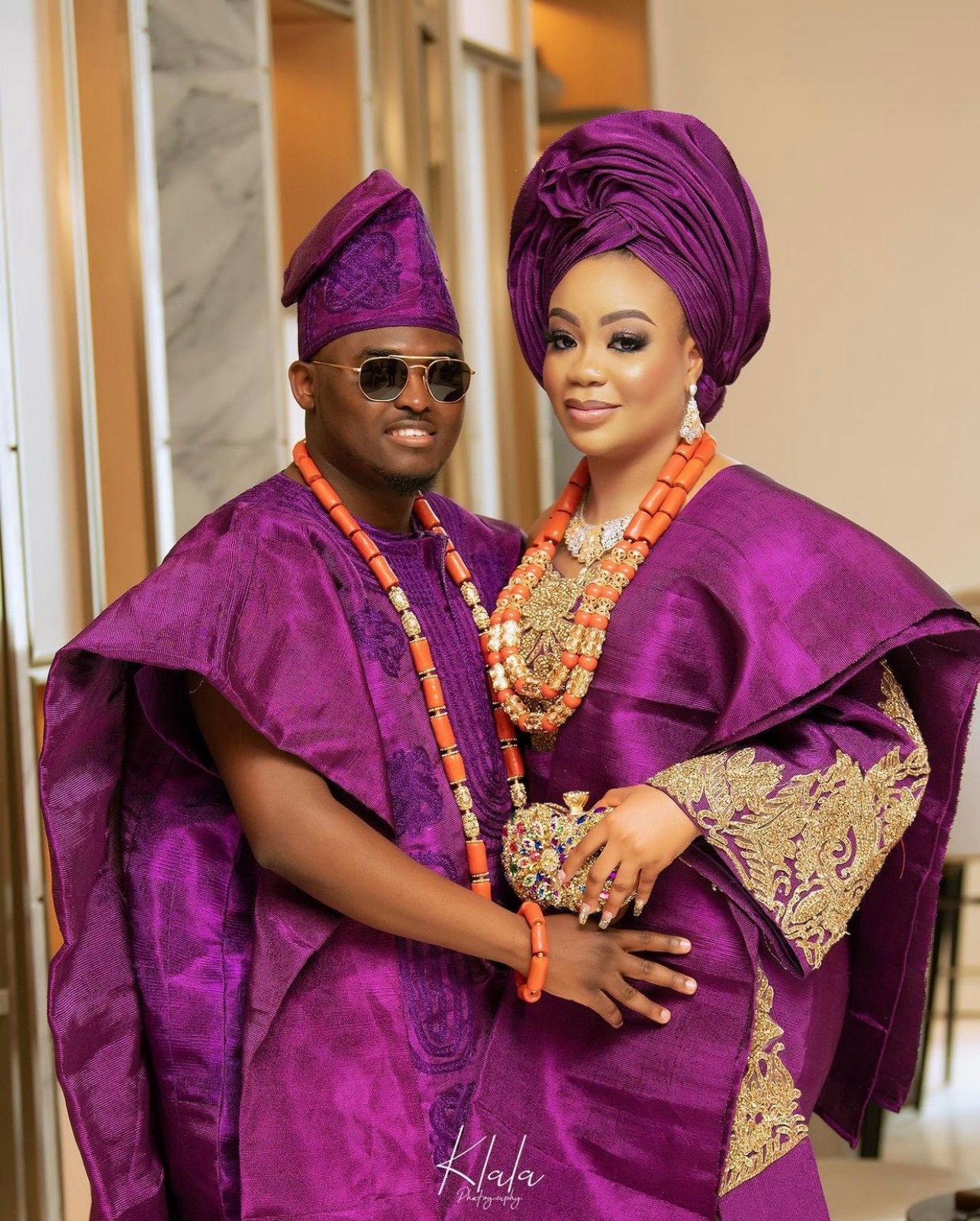 Couple Traditional Wedding Outfitnigeria Wedding - Etsy