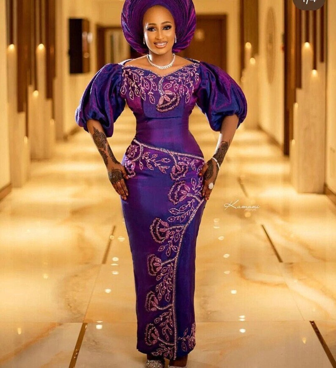 Wedding Guest,2 Tone Aso Oke, Owanbe , Aso Ebi Dress, Women Dress ...