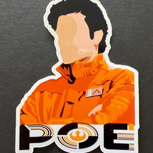 Poe Dameron Stickers/Sticker Pack, Force Awakens, Last Jedi, Star Wars, Pilot, Resistance Pilot, Rebels| Oscar Isaac