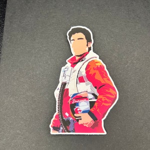 Poe Dameron Pilot Sticker/Sticker Pack | Oscar Isaac | Star Wars Stickers | Poe Stickers | New Trilogy