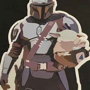 Mando and Kid Clan of 2 Sticker/Sticker Pack