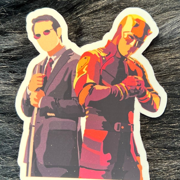 Matt Murdock & Daredevil Back to Back Sticker/Sticker Pack, She Hulk Attorney at Law, Netflix Series, Disney Plus Series, Charlie Cox