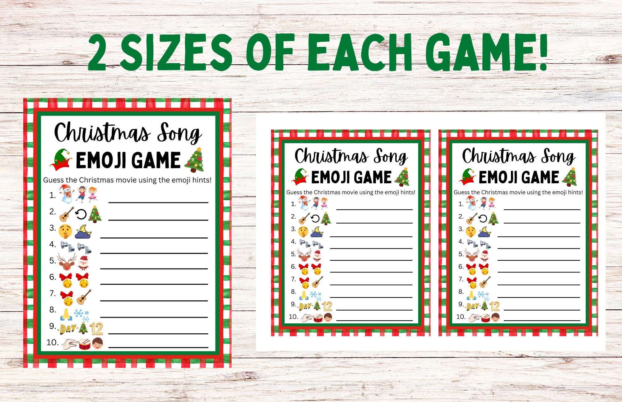 Printable Christmas Game Bundle, Christmas Party Games, Christmas ...