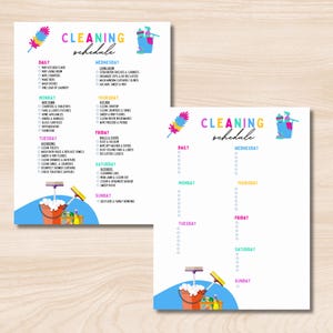 Printable Master Cleaning Checklist|Cleaning Planner|Home Cleaning Schedule|Printable Deep Cleaning|