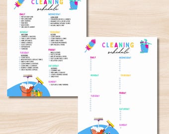 Printable Master Cleaning Checklist|Cleaning Planner|Home Cleaning Schedule|Printable Deep Cleaning|