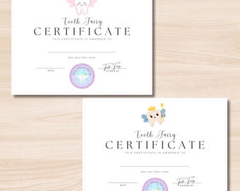 Tooth Fairy Letter - Tooth Fairy Certificate Printable - Tooth Fairy Letter - Tooth Fairy Printable - Tooth Fairy Note Printable