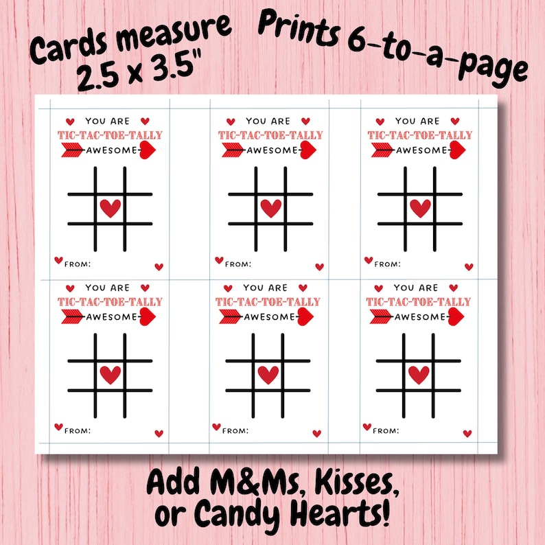 Printable Valentine's Day Tic Tac Toe Cards – Kids Valentine Printables ...
