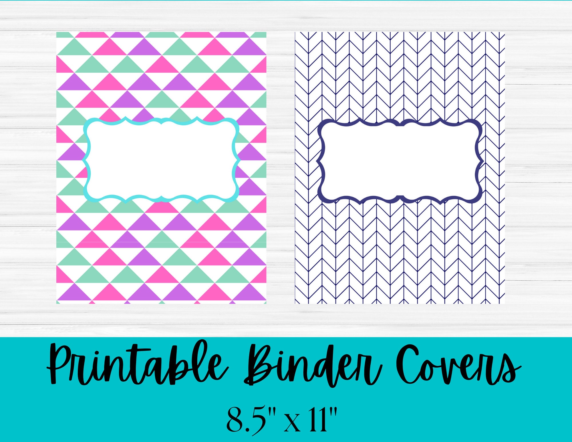 Printable Binder Cover Planner Cover Printable Binder Teacher Binder
