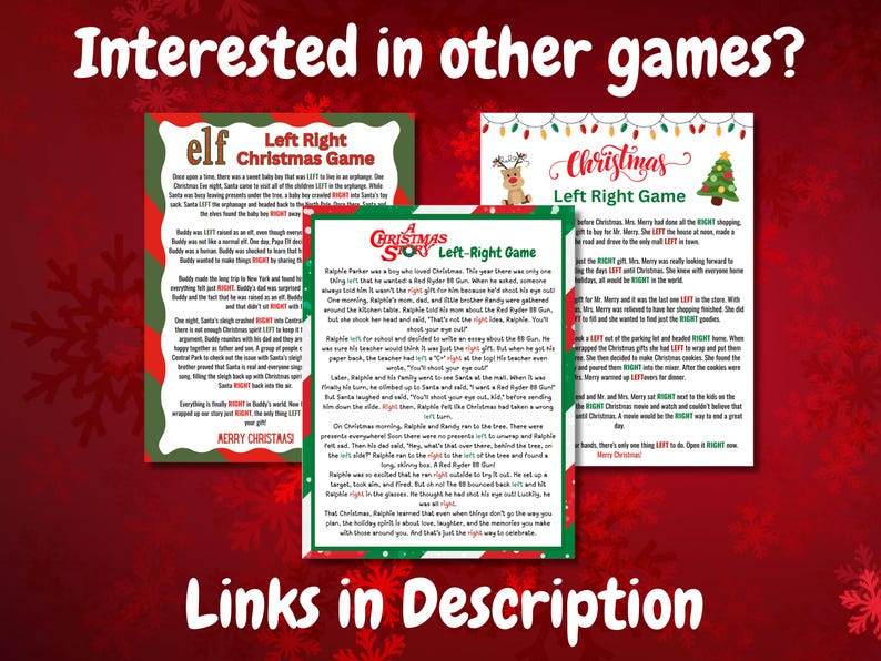 Grinch Left Right Christmas Game | Christmas Pass the Prize | Right Left Game | Christmas Pass Game | Grinchmas | Printable Games image 4