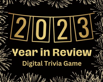 New Years Party Game featuring New Years Digital Trivia