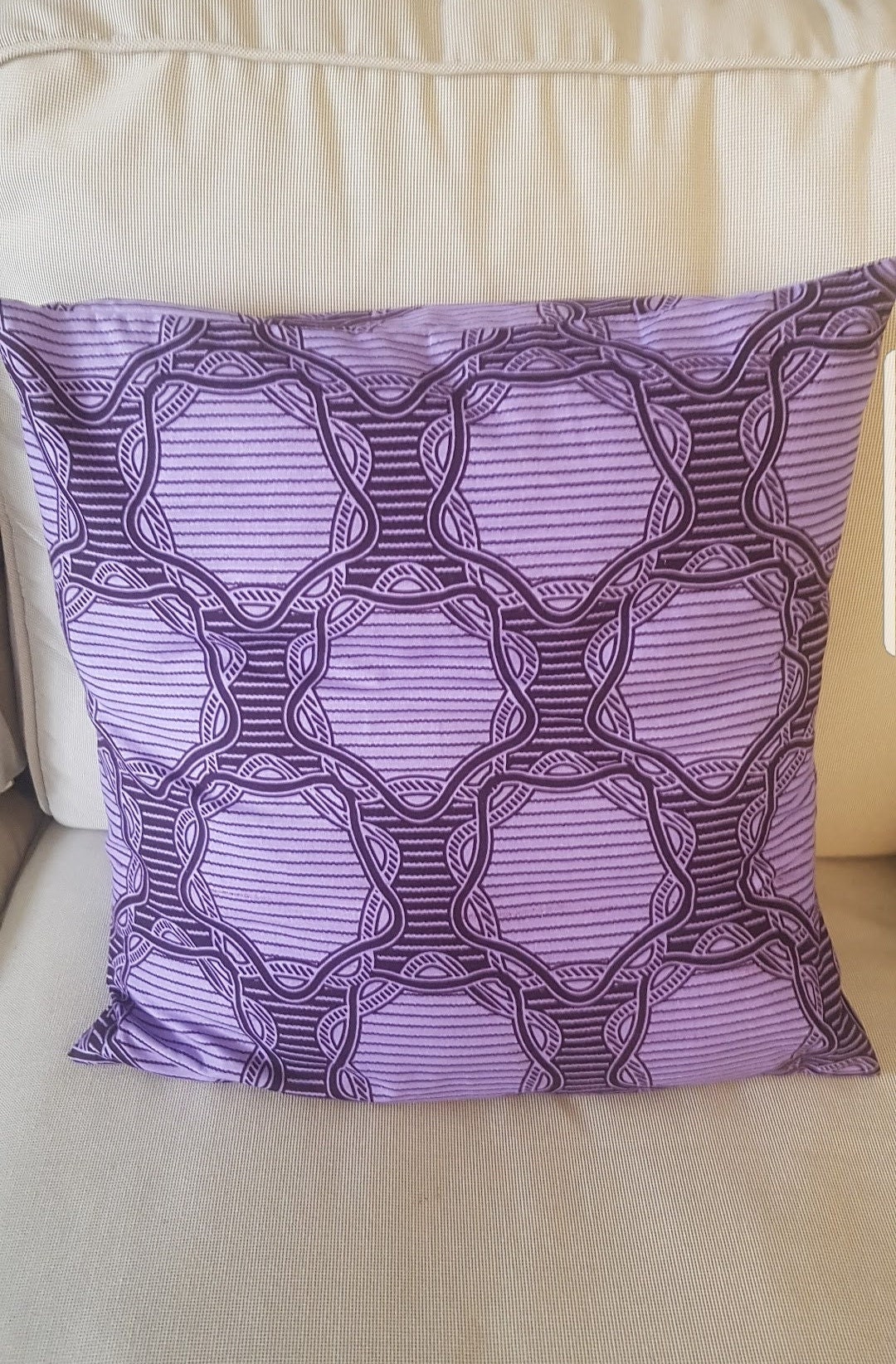 Lot de 2 Housses Coussins en Wax