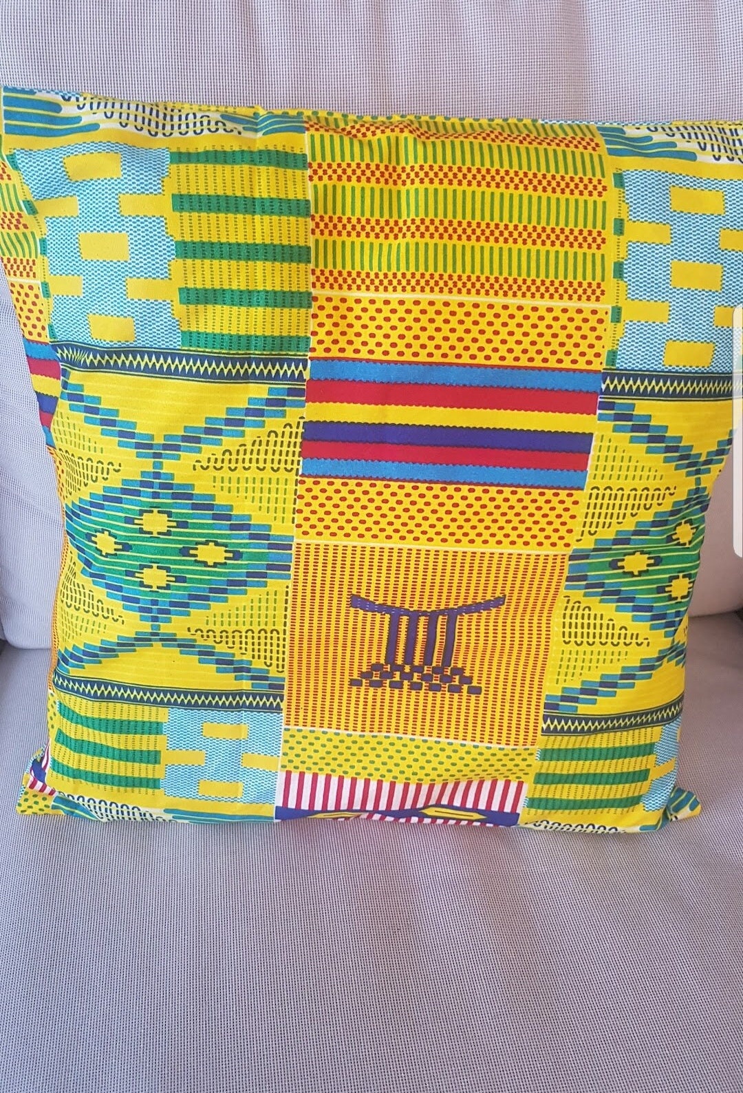 Lot de 2 Housses Coussin en Wax