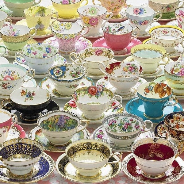 Selection Of Fine Bone China Teacups And Saucers, Vintage Floral Tea Cup Duos, also Bulk Sale for Your Choice