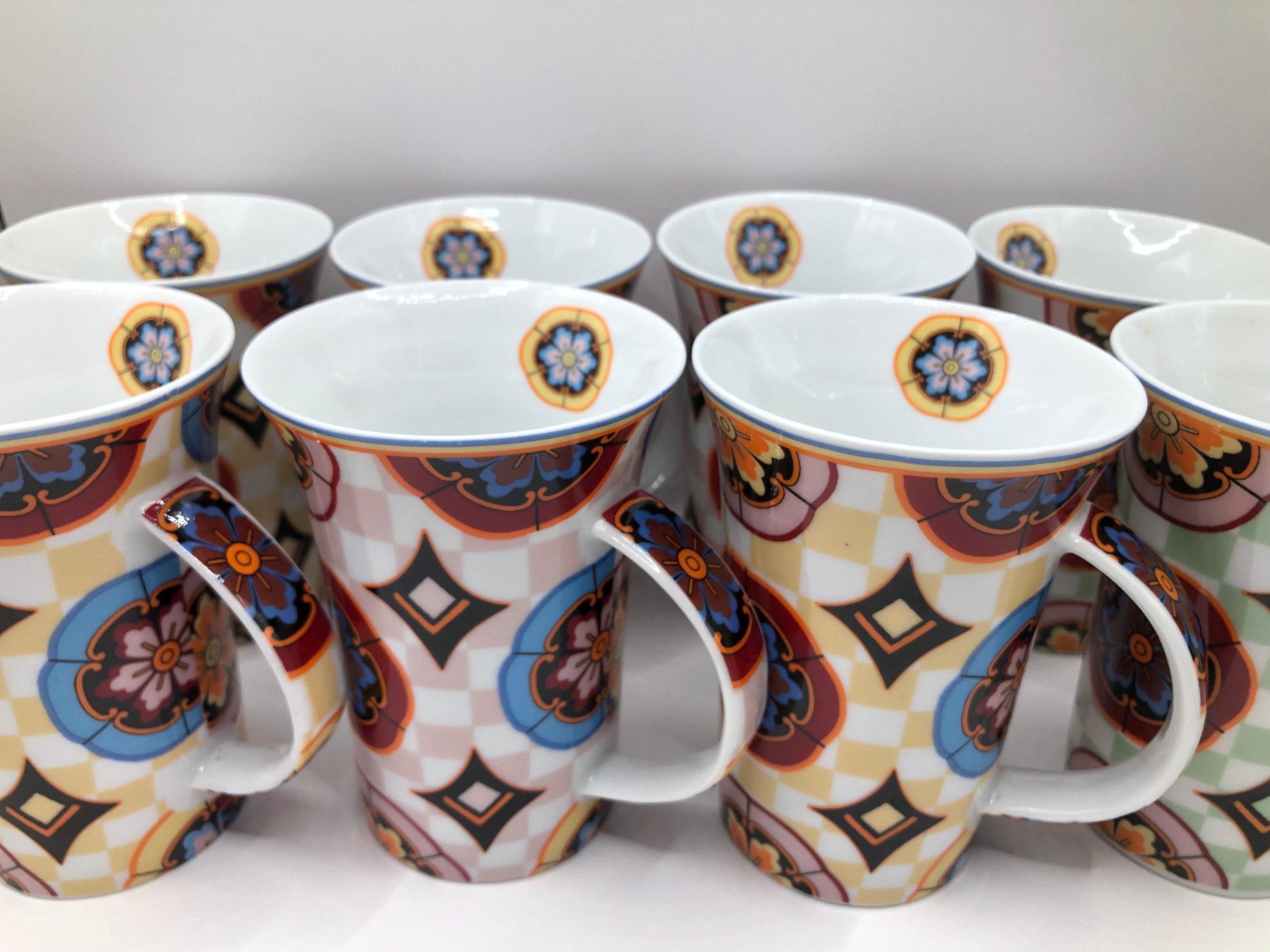 MAXWELL WILLIAMS DECO Dot 4 Demi Cups and 4 Saucers Espresso Cup