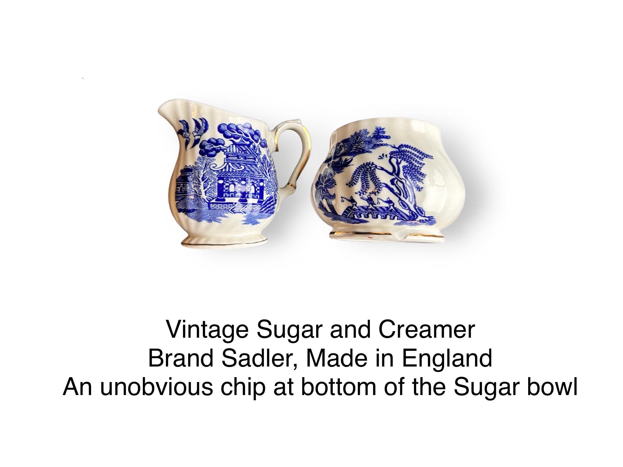 Vintage English Blue Willow Kitechware: Chinoiserie Teacups