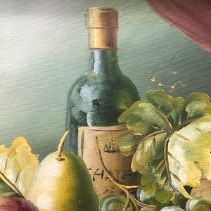 Still Life Painting Original Oil Painting Still Life With Wine and ...