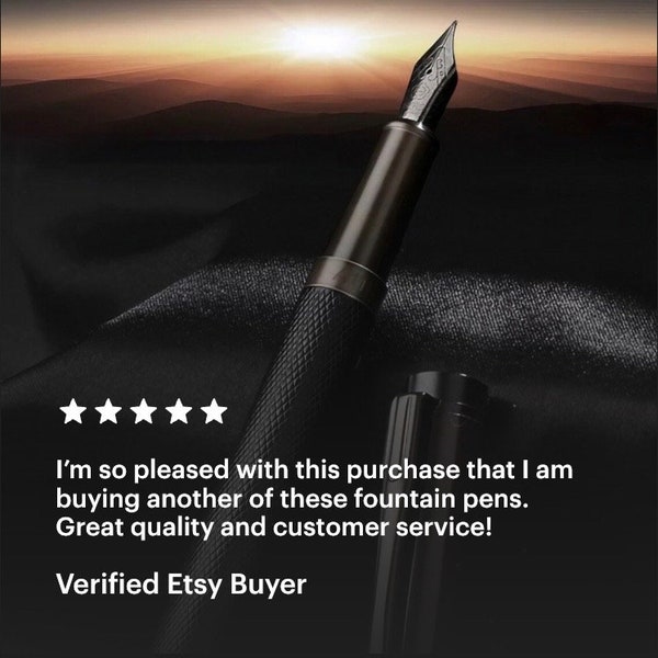 Hero Black Titanium Fountain Pen