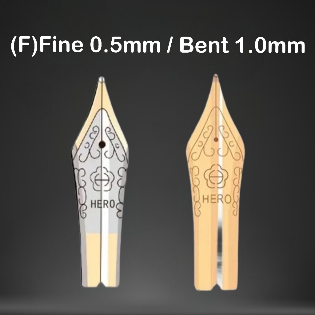 Pennino Di Ricambio Per Penna Stilografica Jinhao X159 – Punta Fine EF/M/F In Acciaio Inox, Oro - 2