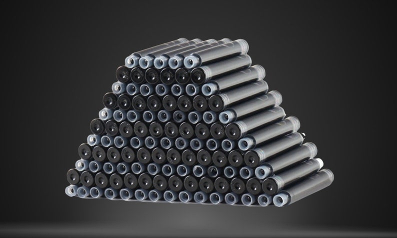 12 cartucce d'inchiostro nero HERO da 3,4 mm per penne stilografiche – Confezione di ricarica per modelli HERO e compatibili – Scrittura fluida e asciugatura rapida immagine 6
