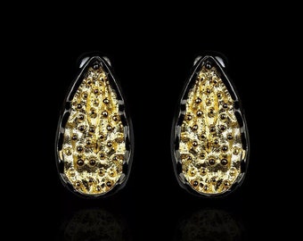 Gold drops - earrings