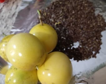 Yellow Passion Fruit 10 seeds per order. Organic seeds