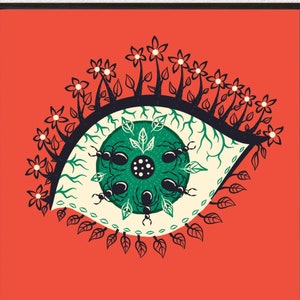 Psychedelic Stoner Printable Wall Art - Eye Lowbrow Art for Dorm Room Decor