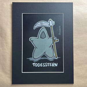 Originalcartoon "Todesstern" (Acry auf Leinwand) von Michael Holtschulte | Tot, aber lustig