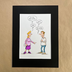Originalcartoon "Hund, Katze, Kind" von Michael Holtschulte | Tot, aber lustig
