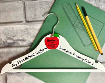 My First School Uniform, Starting School Hanger' First Day At School Gift, Starting School Gift, First School Uniform Hanger, New School