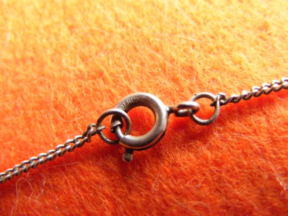 Vintage Sterling Silver Necklace with a Stunning … - image 5