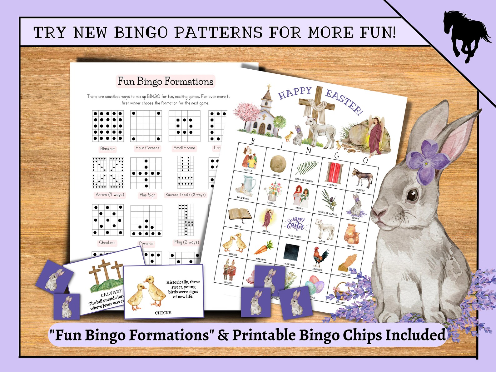 Easter Bingo, Religious Easter Bingo, Christian Easter Bingo