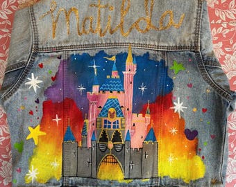 Personalised Kids Art Work for Denim Jacket, Personalised