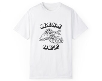 Rattlesnake Shirt Western Gothic Graphic Tee - Hiss Off Snake T-Shirt Unisex Vintage Style Top
