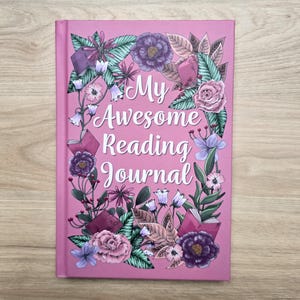 Leesdagboek - Hardcover - Vintageroze - My Awesome Reading Journal - Booktok - Trackers - Verlanglijstjes - Leesuitdaging en meer