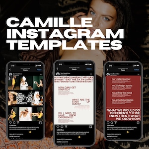 30 Instagram Templates, Modern Aesthetic Instagram Feed, Instagram for Business, Instagram Templates Canva, Editorial