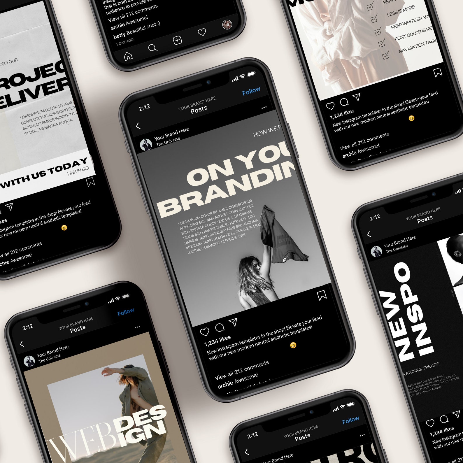40 Bold Instagram Templates, Instagram Carousel Design Canva, Instagram ...