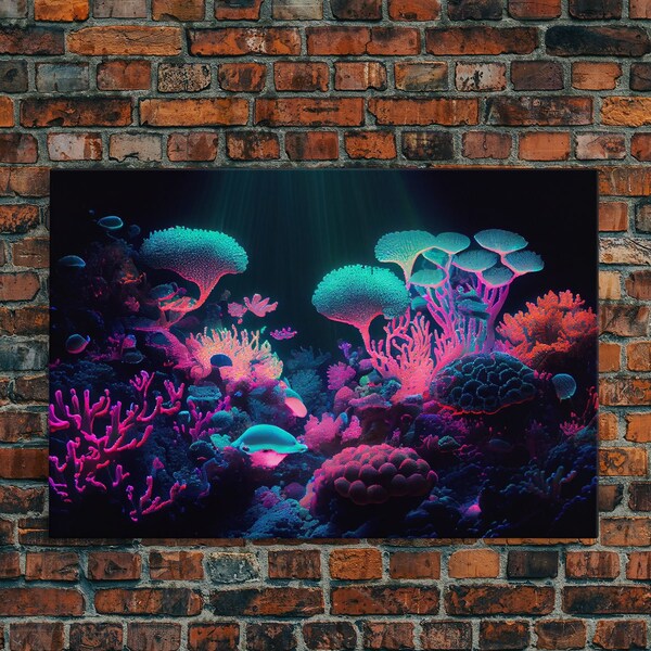 Coral Reef Art Etsy