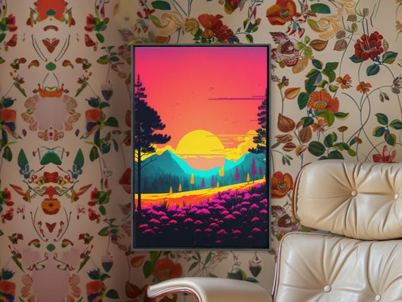 DUSTCELL キャンバスアート POP ART 「ROUND TRIP」 Amazon.com: CANVAS ON DEMAND Jimi Colo Canvas Wall Art Print by
