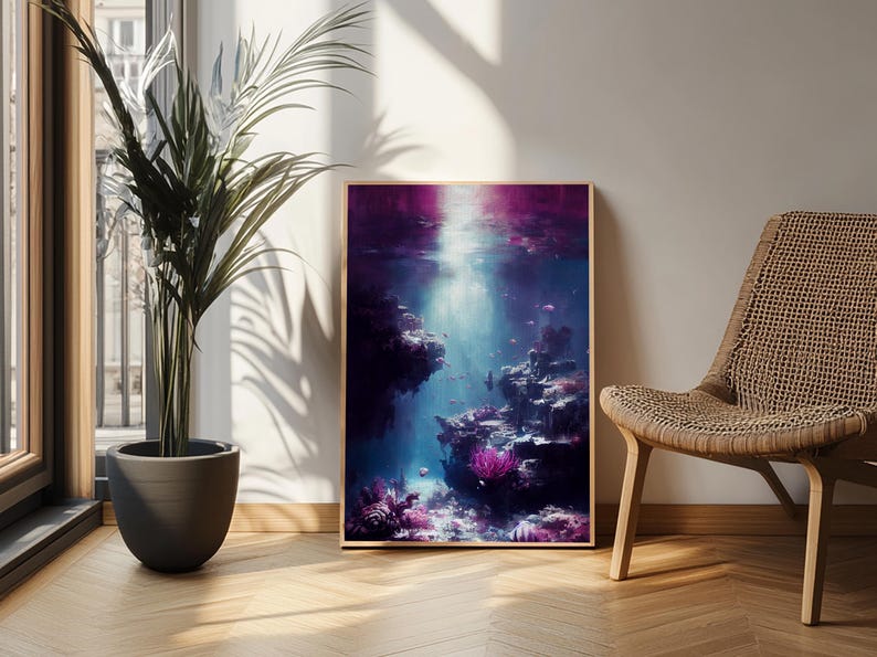 Under The Sea, Coral Reef Art, Framed Canvas Print Bild 20