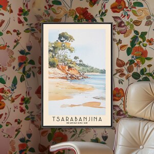 Tsarabanjina, Madagascar Watercolor Print, Vacation Gift, Wall Art, Vacation Wall Art, Vacatation, Beach Decor, Beach Or Lakehouse Art