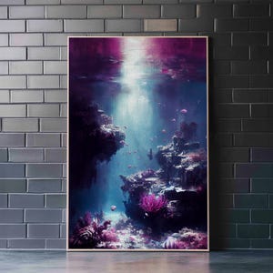 Under The Sea, Coral Reef Art, Framed Canvas Print Bild 16