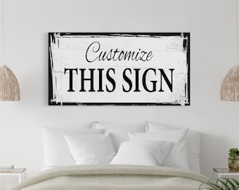 Your Custom Quote on Canvas Wall Decor for Home, Office, Wedding Gift, Teacher Gift, Dorm Decor, Fall and Autumn Decor, Custom Wall Sign