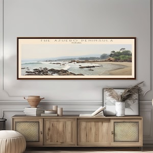 The Azuero Peninsula Panama Art | Framed Canvas Print Travel Poster | Panoramic Wall Art | Home Decor | Gift For Travel Lover | Wall Hanging