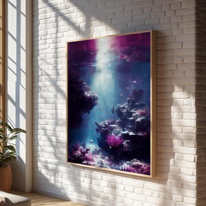Under The Sea, Coral Reef Art, Framed Canvas Print Bild 19