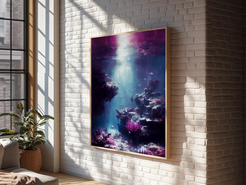 Under The Sea, Coral Reef Art, Framed Canvas Print Bild 19